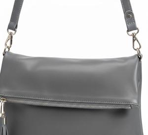 Women Minimalist PU Leather Crossbody Shoulder Bag Fashion Fold Over Flap Messenger Purse - Product Image 2