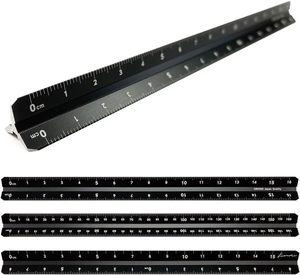 ไม้บรรทัดอลูมิเนียม 3 ด้าน คโยอิ คิวามิ LR ขนาด 16 ซม. |   สเกล 6 รูปแบบ |   การออกแบบอเนกประสงค์สำหรับคนถนัดทั้งสองมือ |   แกะสลักด้วยเลเซอร์ |   ผลิตในประเทศญี่ปุ่น - Product Image 1