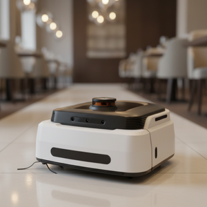 Aspiradora y fregadora robótica comercial todo en uno de bajo ruido (<60dB) para restaurantes - compatible con control inteligente por aplicación. - Product Image 1