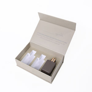 Custom Eco-Friendly Rigid Perfume Packaging <b>Box</b> Magnetic Close Flip Paper <b>Box</b> Sponge Lining LOGO Matt Lamination Embossing - Product Image 1