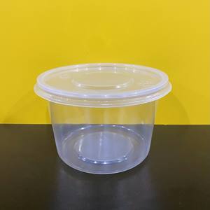 2026 Newest design <b>Storage</b> Boxes 24oz Round Shape Plastic <b>Box</b> for Food/Fruit/Salad With Lid Customized Logo Transparent Plastic - Product Image 5