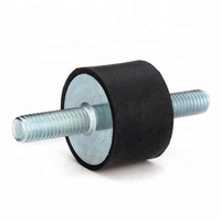 Amortisseur de choc durable en acier zingué anti-corrosion pour climatiseur (noir)