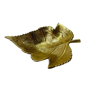 Bandeja de Servir de Aluminio Metálico Hecha a Mano, Elegante y Decorativa para el Hogar, Cocina, Cafeterías y Restaurantes, Acabado en Color Dorado - Product Image 5