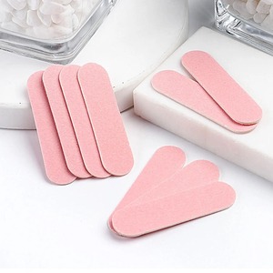 LANGMA 5cm Double-Sided Mini Crystal Glass Nail <b>Files</b> Set 100 Grit Disposable Pink Blue Color <b>Box</b> Packaging Nail Care - Product Image 2