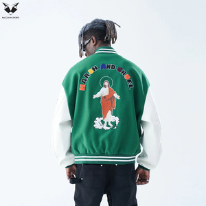 Unique Design Best Quality Trending Design Custom Hot Selling Genuine Material <b>Winter</b> At Low Price College Baseball Jacket - Product Image 3