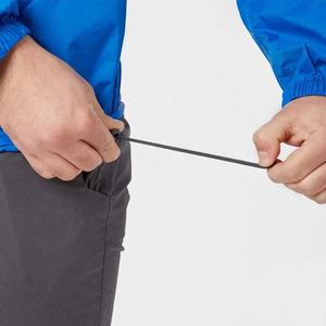 Veste coupe-vent pour homme en polyester/coton, demi-zip, poche avant, style streetwear, impression de logo personnalisée, veste d'hiver - Product Image 4