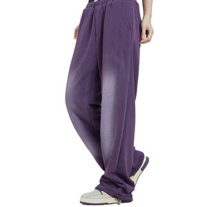 Pantalones deportivos Glory Custom Vintage lavados, de corte holgado, rectos, casuales, acampanados, de chándal, con ajuste holgado 2026 - Product Image 4