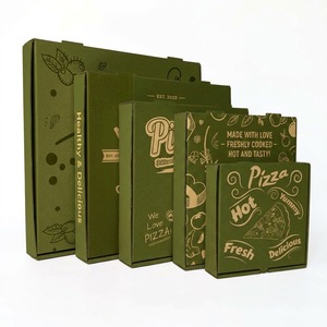 Boîte à pizza en carton ondulé blanc avec logo personnalisé, emballage alimentaire de qualité supérieure pour la livraison de pizzas en restaurant - Product Image 6