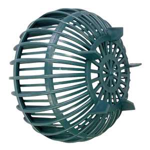 Pot à fleurs rond en plastique PP noir de style zen asiatique, origine Vietnam, pour orchidées, suspendu, pour la maison, le jardin, la pépinière, 300x165 GL-B30 Part - Product Image 1