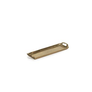 <b>Trays</b> Metal Aluminum Serving <b>Tray</b> With Handle Tea Coffee And Snacks Serving <b>Tray</b> Gold Plated Handcrafted Hotels Supplies - Product Image 1