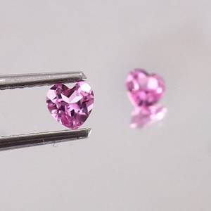 Pierre précieuse naturelle de morganite rose en forme de cœur, pierre non montée pour la fabrication de bijoux et de bagues, qualité supérieure - Product Image 3