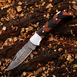 มีดพับเหล็กดามัสกัสคุณภาพสูง ปี 2026 สวยงาม เหมาะสำหรับเป็นของขวัญ ใช้สำหรับตั้งแคมป์ ตกปลา และมีดพกพาทางยุทธวิธี - Product Image 2