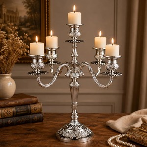 Elegant Metal <b>Candle</b> <b>Holder</b> for Home Decoration Wedding Centerpiece and Table Decor At Best Price - Product Image 2