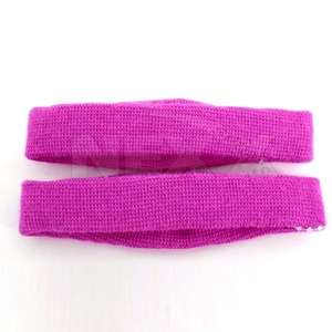 Bandeau de sport tricoté rose antidérapant de 4,5 cm de large, ajustement universel, couleur unie pour l'exercice, le fitness, la course à pied toutes saisons - Product Image 6