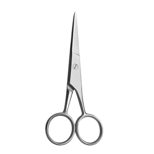 Barber Scissors 4 Inch Straight Sharp Blades Stainless Steel Ring Handle Professional Hair Cutting <b>Shears</b> Salon Grooming <b>Tool</b> - Product Image 3