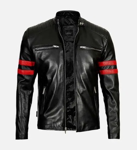 Tailor Made Leather Jackets Men Genuine Leather Jackets Breathable OEM Leather Jacket for Men in Different Look and Designs - Product Image 6