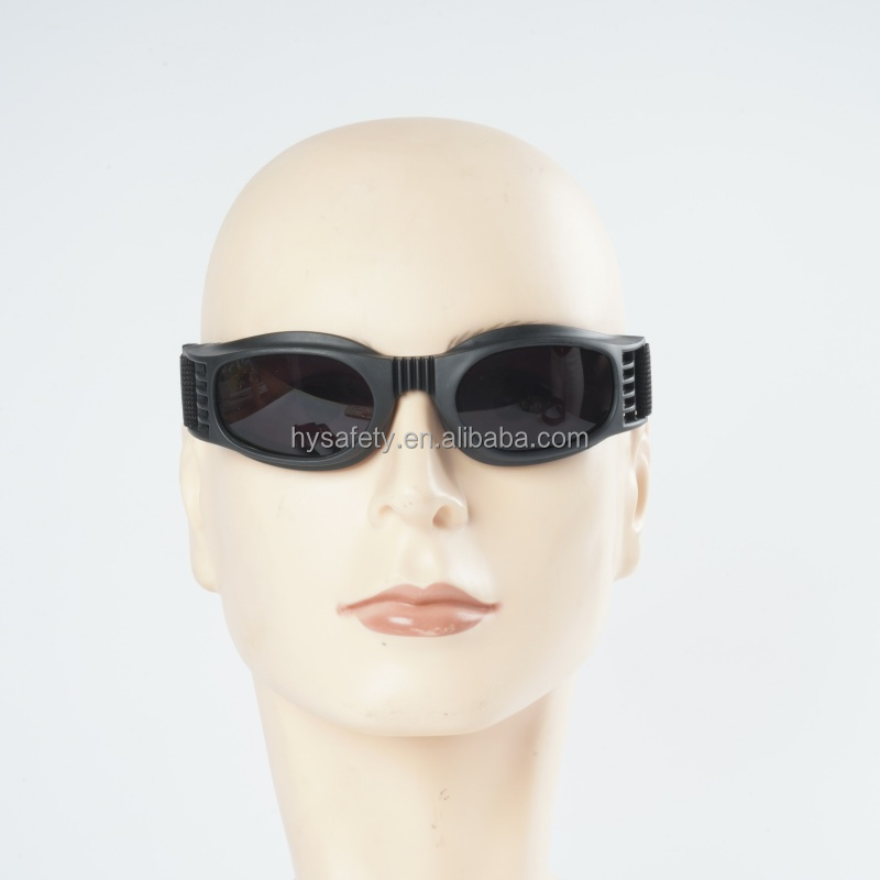 QiaoShiFu Foldable Black Industrial Protective Safety Glasses Four-Color Welding Goggles Eye Protection
