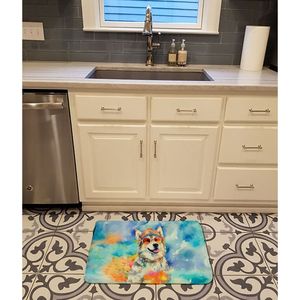 Alaskan Malamute Hippie Dawg tapis de bain en mousse à mémoire de forme lavable en machine anti-fatigue tapis de cuisine coussin de confort pour bain cuisine - Product Image 2