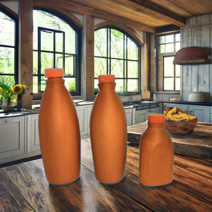 Handmade thân thiện với môi cổ điển phong cách chai nước với nắp đa-sử dụng & tùy chỉnh drinkware từ Ấn Độ - Product Image 2