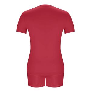 Tenues d'entraînement deux pièces pour femmes, t-shirt ample à manches courtes avec short legging, vêtements de sport d'été pour le yoga et la gym - Product Image 4