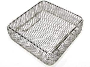 Panier de stérilisation manuel en treillis métallique en acier inoxydable de qualité supérieure pour instruments chirurgicaux d'autoclave médical, plateau CE - Product Image 2