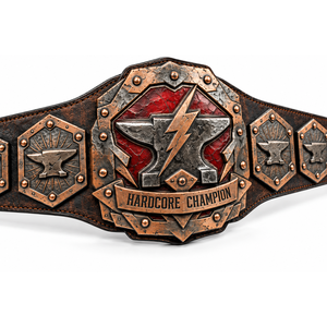 Cinturón de Campeonato Personalizado Forge Dominion Hardcore para Lucha Libre, Boxeo, MMA, con Placas Metálicas, Cuero PU, Logotipo Personalizado, Fabricación OEM - Product Image 5