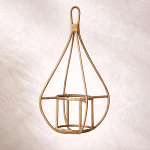 Cesta de mimbre de alta calidad para decoración de jardín exterior, maceta para plantas, soporte para plantas. - Product Image 1