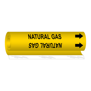 Marqueur de tuyau de gaz naturel flexible haute performance Brady 5 x 8 pouces pour l'identification des tuyaux industriels - Product Image 3