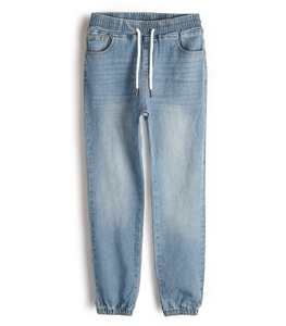 Pantalones de mezclilla de peso medio de alta calidad, 100% algodón, para hombre, transpirables, informales, para verano, con logotipo personalizado - Product Image 2