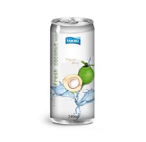 Bebida de Agua de Coco Fresca de 240 ml en Lata, Sabor Original de Lichi, Guanábana y Naranja, Bebida en Lata de Aluminio, Agua de Coco Natural OEM - Product Image 3