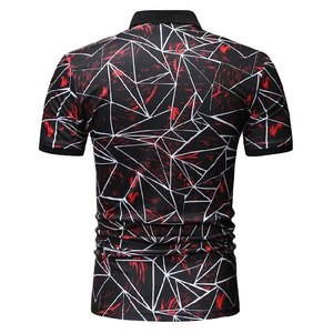 เสื้อโปโลซับลิเมชั่นผู้ชายแบบซักได้ คุณภาพสูง ดีไซน์ใหม่ ขายดีที่สุด ขายส่งเสื้อโปโลซับลิเมชั่นผู้ชาย - Product Image 3