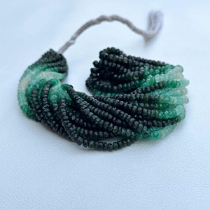 ลูกปัดอัญมณีสีเขียวมรกต3มม. สำหรับทำเครื่องประดับอัญมณีสีเขียว - Product Image 1