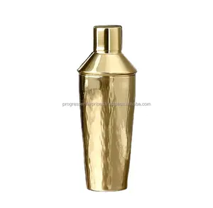 Gold Plated Handcrafted Copper Cocktail Shaker Supplier