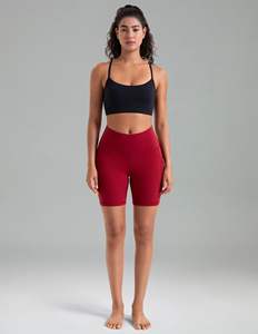 Pantalones cortos de yoga con spandex flexible para mujer - Product Image 6