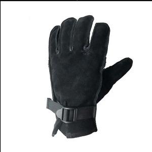 Guantes de Rapel Resistentes al Calor, de Cuero Vacuno, con Forro Polar Cálido, Protección UV, Antideslizantes, Dedos Completos, para Esquí al Aire Libre - Product Image 6