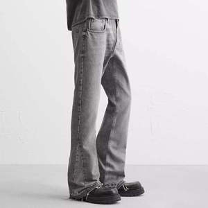Jeans de mezclilla de corte amplio y acampanado al por mayor para hombre, pantalones de mezclilla de primera calidad para hombre, estilo urbano. - Product Image 2