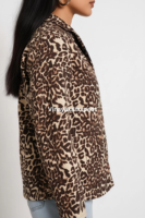 Veste d'hiver pour femme 2026, style bohème indien, matelassée, tricotée, en coton, broderie, imprimé floqué léopard, faite à la main, écologique, très tendance