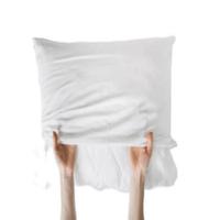 Housse de coussin en toile de coton écologique lavable avec fermeture éclair, sur mesure, respirante, pour la décoration de la maison