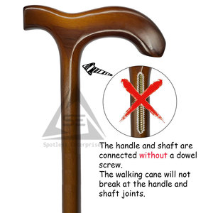 Bâtons de marche en bois modernes de qualité supérieure, légers, avec embouts antidérapants durables pour adultes - Product Image 6