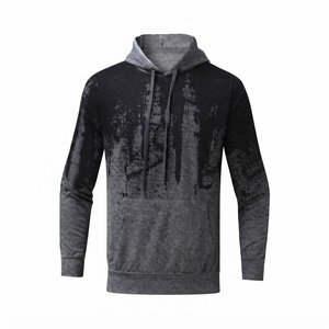 High Selling Custom Men's Hooded Tracksuit Set Digital <b>Print</b> Polyester Cotton Knitted Breathable Casual Autumn Wear Active wear - Product Image 3