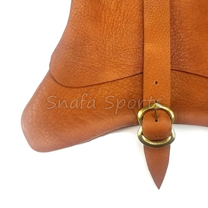 Handcrafted Leather Hunting Bag with Belt Durable Belt <b>Large</b> Bag Genuine Leather Outdoors Bag Rugged Belt Pouches - Product Image 4