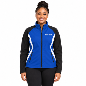 Veste softshell pour femme, broderie personnalisée, fermeture éclair intégrale, manches longues, randonnée, camping, décontractée, vente en gros, vêtements d'équipe, vêtements de sport - Product Image 2