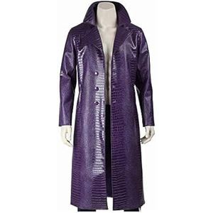 Manteau d'hiver long pour homme en cuir de crocodile véritable de haute qualité avec doublure en soie - Product Image 2