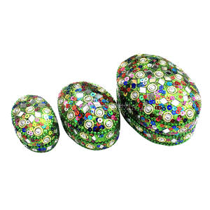 Coffret de 3 boîtes à bijoux carrées indiennes faites à la main avec travail perlé pour emballage de bijoux, cadeau de mariage, décoration intérieure - Product Image 5