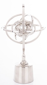 Globe Armilaire en Métal Décoratif, Centre de Table Personnalisable, Articles de Décoration, Cadeau Original - Product Image 4