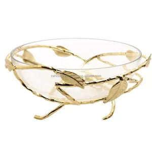 Bol en acier inoxydable Luxe Black Mirror Designer Poli Platinum Accent Dish Safe Made by Zahid Exports - Product Image 1
