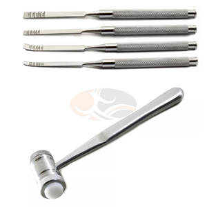 Martillo para Implantes Dentales, Juego de Instrumentos Quirúrgicos, Cinceles para Hueso de Acero Inoxidable, Herramienta Manual Profesional para Cirugía Dental MOL - Product Image 6