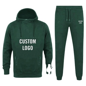 Survêtement de sport simple à col polo pour hommes, survêtement de jogging en coton et polyester avec logo client, vente en gros d'Econex - Product Image 1