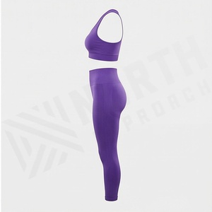 Conjunto de Yoga sin Costuras de Secado Rápido para Mujer, Sujetador Deportivo Reversible, Leggings Transpirables, Ropa Deportiva, Color Personalizado - Product Image 3