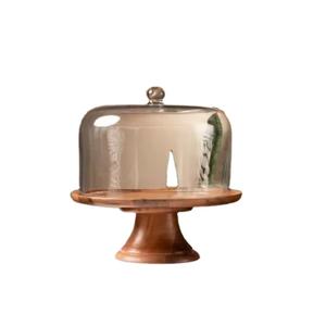 Elegant Custom-Size Eco-Friendly Wood <b>Dome</b> <b>Cake</b> <b>Stands</b> for Keeping Your <b>Cakes</b> Fresh and Fabulous - Product Image 1